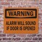 Signmission Alarm Will Sound If Door Is Opened OSHA Warning Sign, Plastic, 14in W x 10in L, 2PK OS-2PACK-WS-P-1014-L-19642 - alternate 4